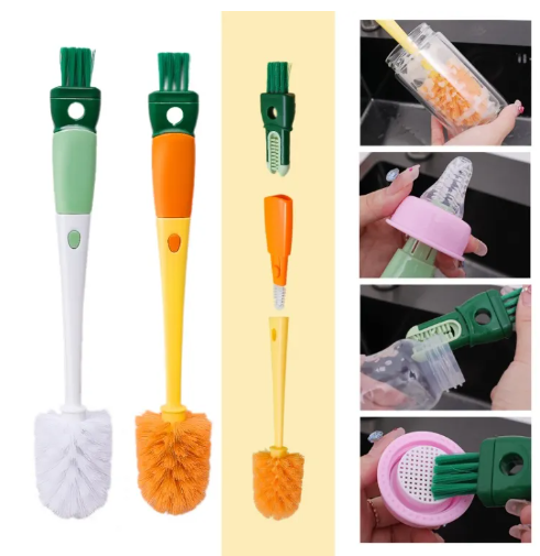 Innovative Fashionable 4 In 1 Multifunctional Detachable Cleaning Brush