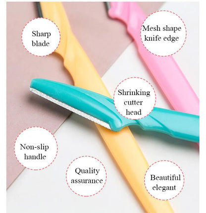 Pack Of 3 Eyebrow Trimmer Safety Razor Face Shaver Blades.